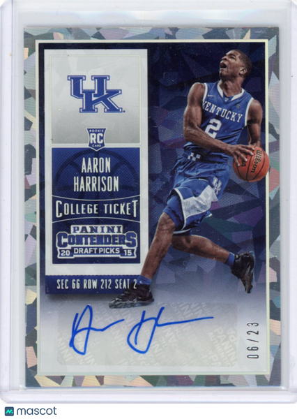 Aaron Harrison - 2015 Contenders Draft Cracked Ice Rookie Auto /23