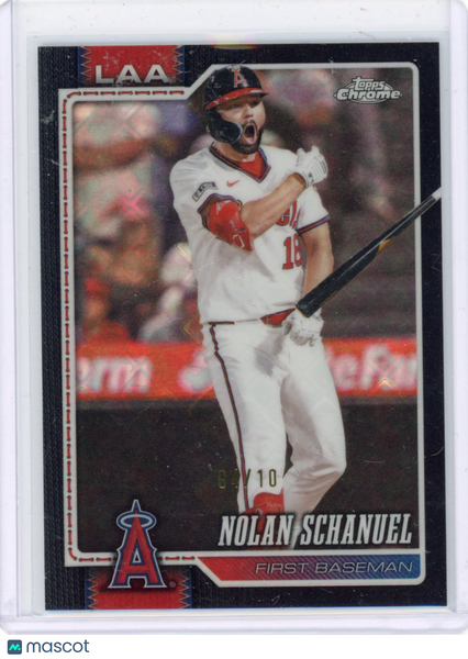 Nolan Schanuel - 2026 Topps Chrome Logofractor Black Refractor /10