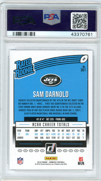 Sam Darnold - 2018 Panini Donruss Blue Press Proof PSA 10 Rated Rookie
