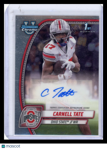 Carnell Tate - 2024 Bowman University Chrome Football Auto