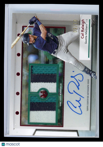 Cal Raleigh - 2024 Topps Museum Collection 09/10 Autograph Relic Dual Patch