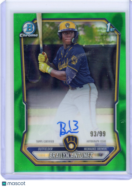Brailyn Antunez - 2026 Bowman Chrome Green Lava Auto /99