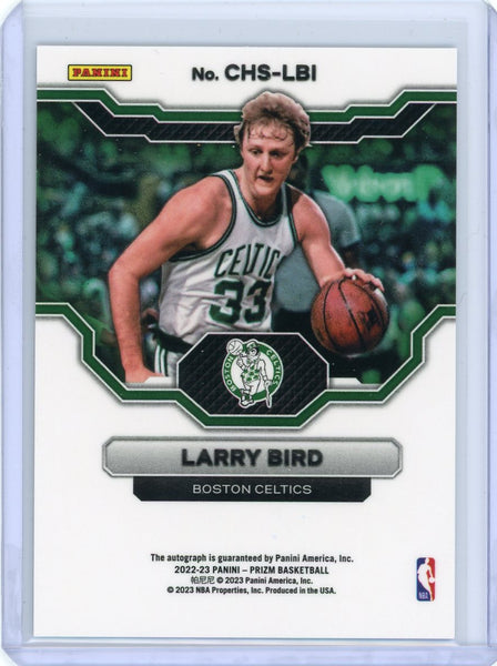 Larry Bird - 2022-23 Panini Prizm Champion Signatures 2023 Auto CHS-LBI