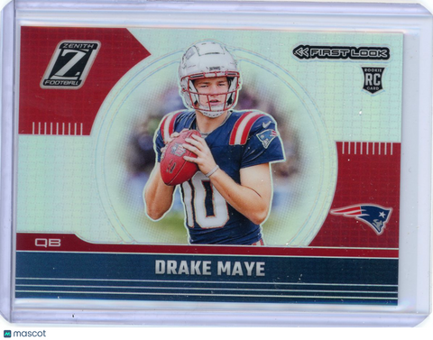 Drake Maye - 2024 Panini Zenith First Look SP Prizm RC Patriots