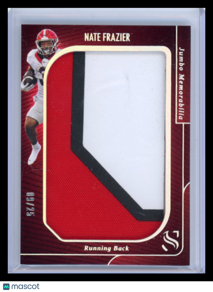 Nate Frazier - 2025 Panini Silhouette Football 09/25 Jumbo Memorabilia