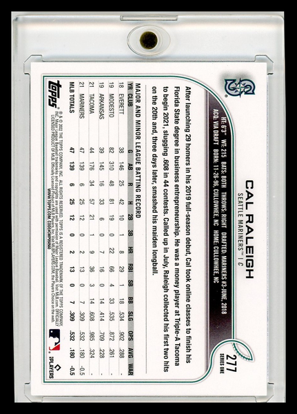 Cal Raleigh - 2022 Topps RC Image Variation