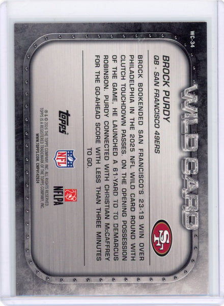 Brock Purdy 2026 Topps Flagship Wild Card /150