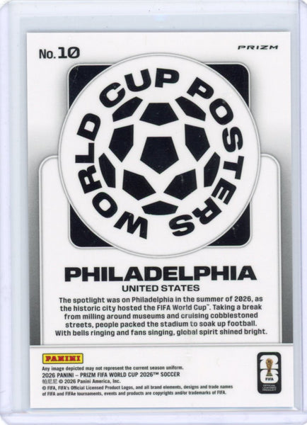 2026 Prizm World Cup Posters Philadelphia Silver Prizm