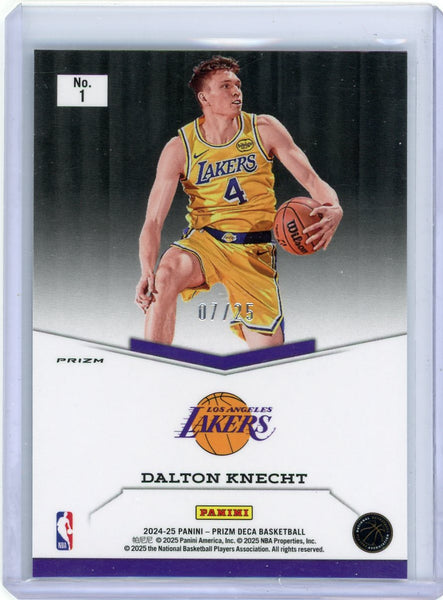 Dalton Knecht - 2024-25 Panini Prizm Deca Explosion 2025 Mojo Rookie RC 07/25