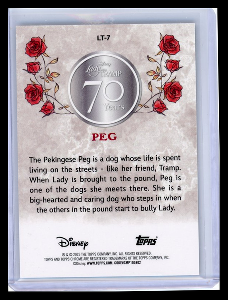 2025 Topps Chrome Disney Lady and the Tramp 70 Years 49/70 Spaghetti