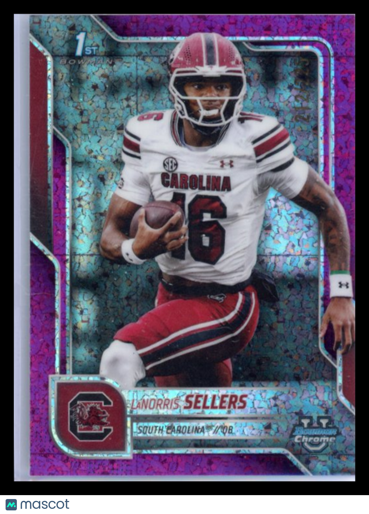 LaNorris Sellers - 2025 Bowman Chrome University Topps Fushia /225
