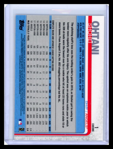 Shohei Ohtani - 2019 Topps Chrome Photo Variation