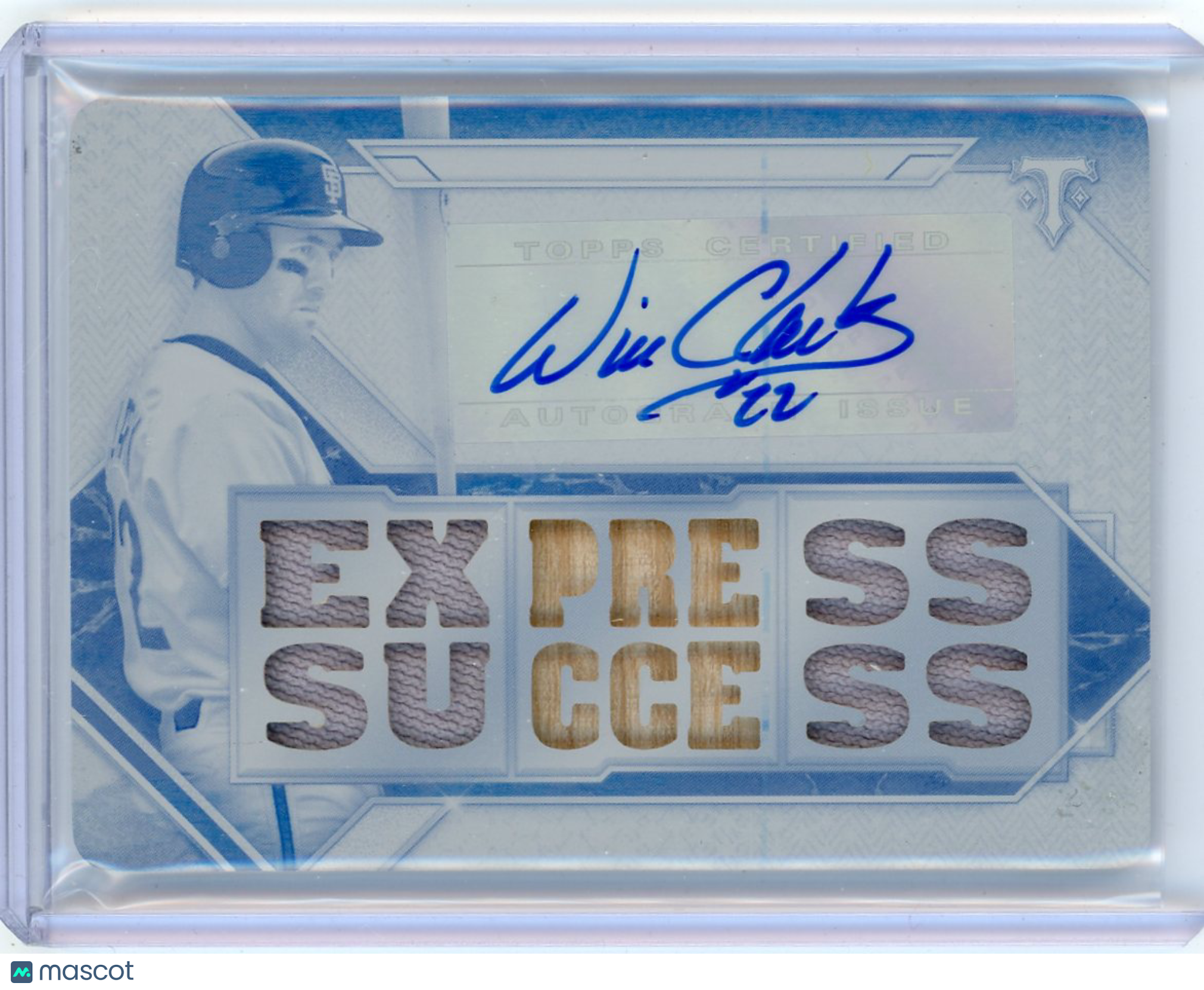 Will Clark - 2021 Topps Triple Threads White Whale Plate Autograph Patch 1/1