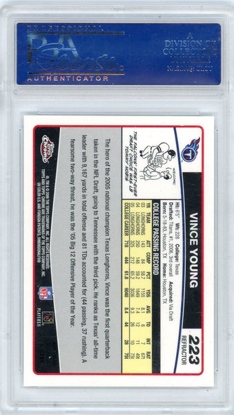 VINCE YOUNG - 2006 Topps Chrome Rookie Special Edition Refractor PSA 10