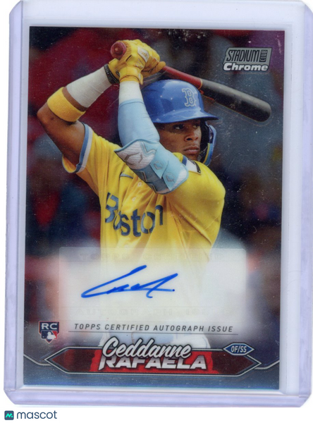 Ceddanne Rafaela 2024 Stadium Club Chrome Rookie Auto