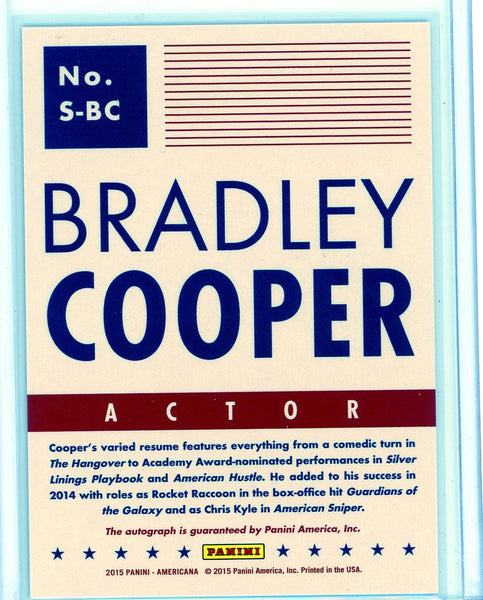 2015 Panini Americana Bradley Cooper Signatures Auto
