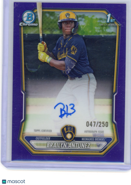 Braylon Antunez - 2026 Bowman Chrome Purple Refractor Auto /250