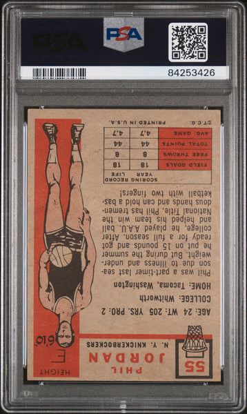 Phil Jordon - 1957 Topps PSA 6