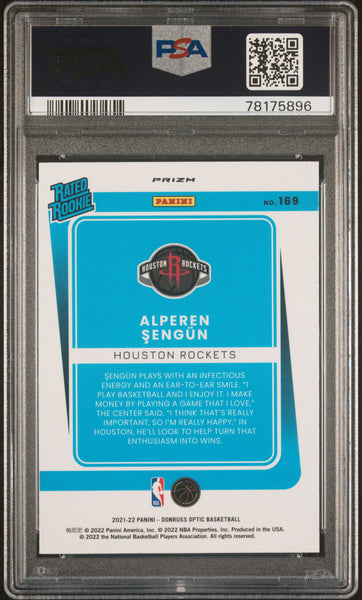 Alperen Sengun - 2021 Panini Donruss Optic Checkerboard PSA 10