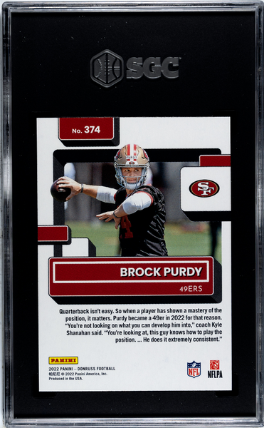 Brock Purdy - 2022 Donruss SGC 10