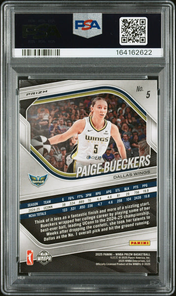 Paige Bueckers - 2025 Panini Prizm WNBA Green PSA 10