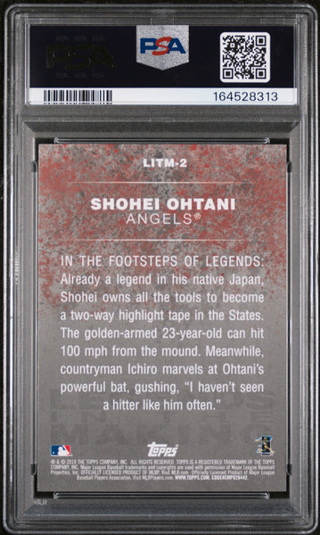 Shohei Ohtani - 2018 Topps Legends In The Making Blue Rookie PSA 10 #2