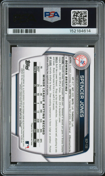 Spencer Jones - 2023 Bowman Mega Box Chrome PSA 10