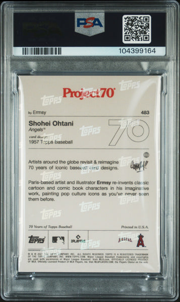 Shohei Ohtani - 2021 Topps Project70 PSA 10