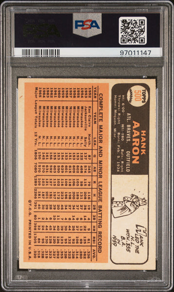 Hank Aaron - 1966 Topps PSA 5.5