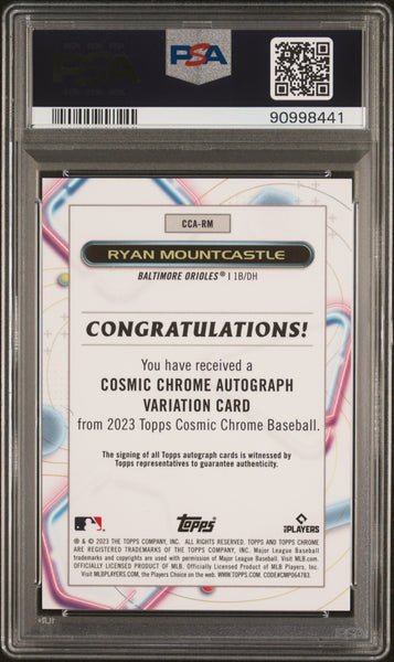 Ryan Mountcastle - 2023 Topps Cosmic Chrome Cosmic Chrome Autograph PSA 10