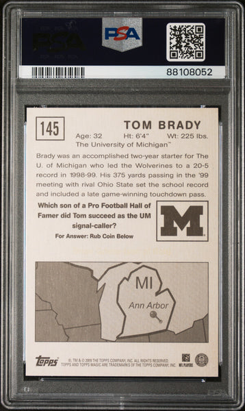 Tom Brady - 2009 Topps Magic PSA 10 #145