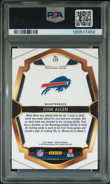 Josh Allen - 2018 Panini Select PSA 9