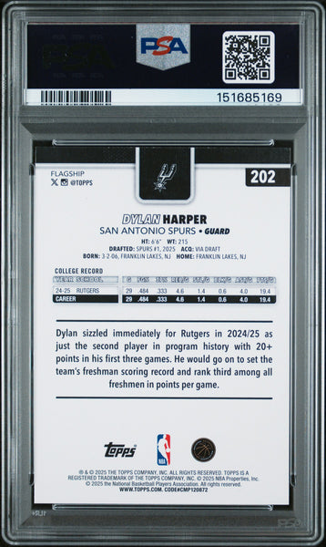 Dylan Harper - 2025 Topps Season Tip Off PSA 9