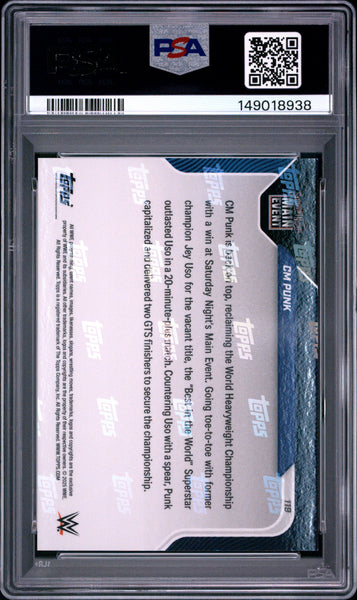 CM Punk - 2025 Topps Now WWE PSA 10