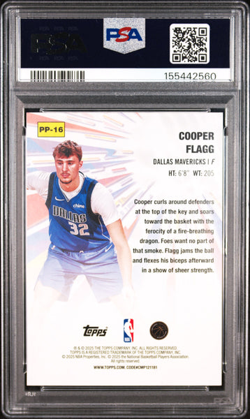 Cooper Flagg - 2025 Topps Power Players Rookie PSA 10