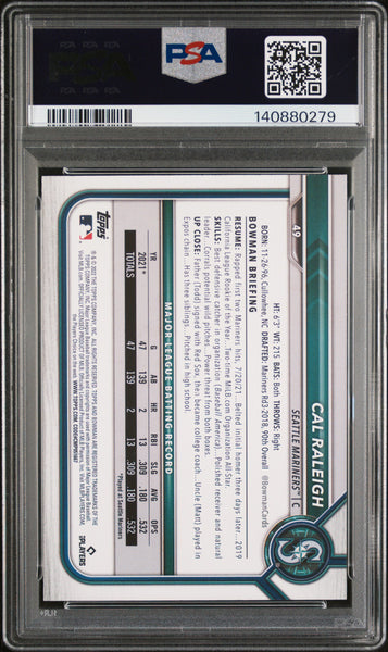 Cal Raleigh - 2022 Bowman PSA 10
