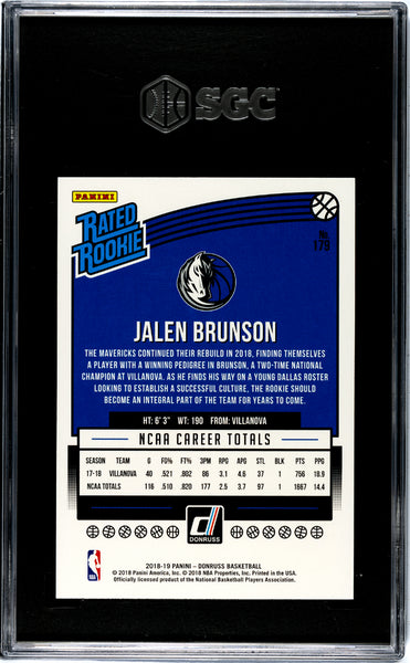 Jalen Brunson - 2018 Donruss SGC 9.5