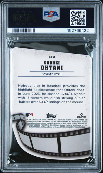 Shohei Ohtani - 2023 Bowman's Best Reel To Reel Die-Cut PSA 10