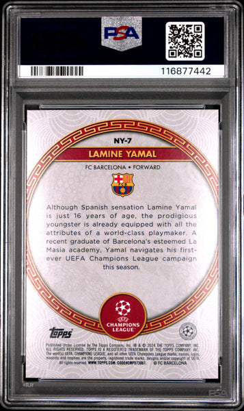 Lamine Yamal - 2023-24 Topps Jade Edition UEFA Club Competitions Chinese New Year PSA 10