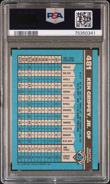 Ken Griffey JR. - 1990 Bowman PSA 8