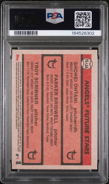 SHOHEI OHTANI/BRIDWELL/SCRIBNER Rookie 2018 Topps Archives Baseball PSA 10 #LAA