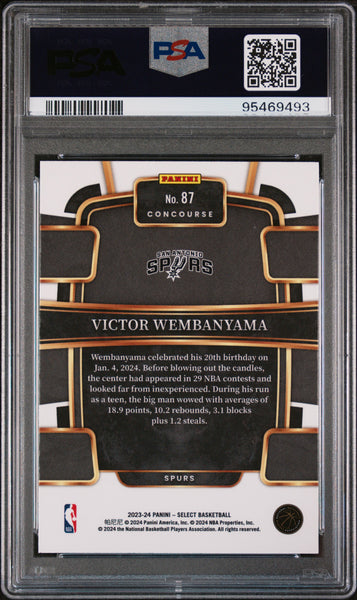 Victor Wembanyama - 2023 Panini Select Blue PSA 10