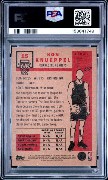 Kon Knueppel - 2026 Topps Living PSA 10