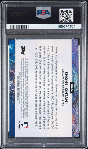 Shohei Ohtani - 2025 Topps Cosmic Chrome Stars In The Night PSA 9