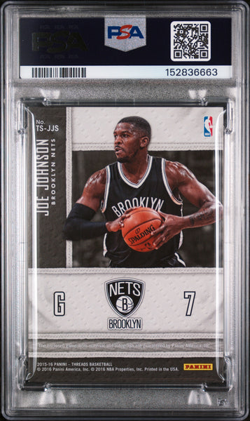 Joe Johnson - 2015 Panini Threads Signatures Memorabilia PSA 8 4/35 04/39