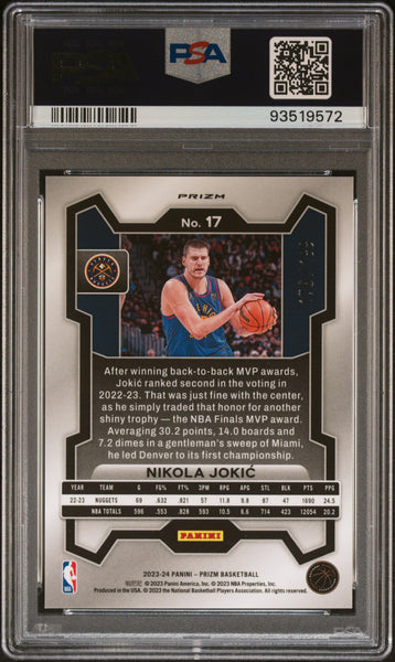 Nikola Jokic - 2023 Panini Prizm Blue PSA 9