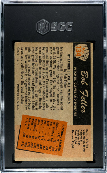 Bob Feller - 1955 Bowman SGC 2