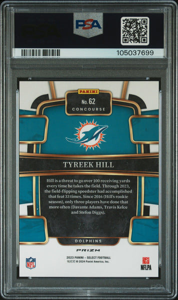 Tyreek Hill - 2023 Panini Select Tie Dye Prizm PSA 10