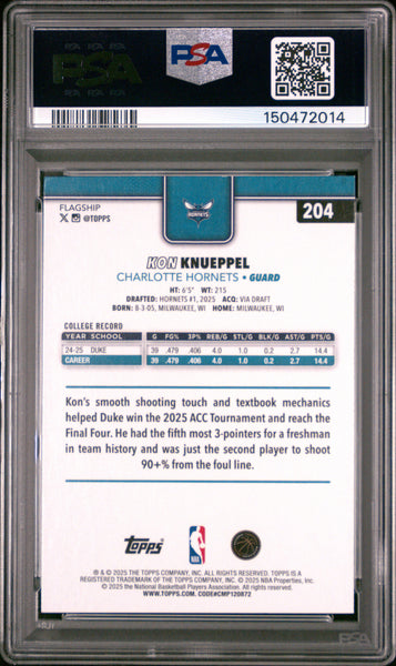 Kon Knueppel - 2025 Topps PSA 9