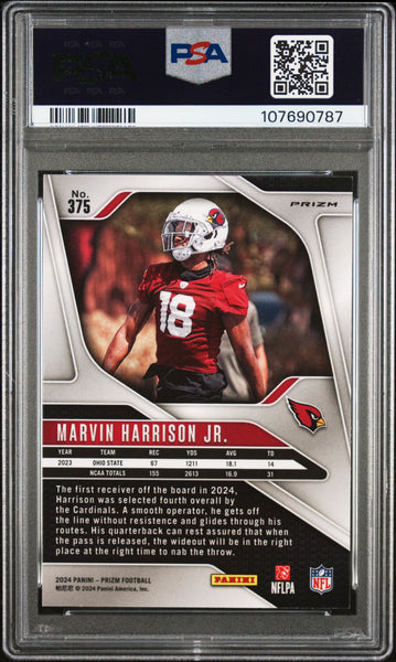 Marvin Harrison JR. - 2024 Panini Prizm Silver PSA 10
